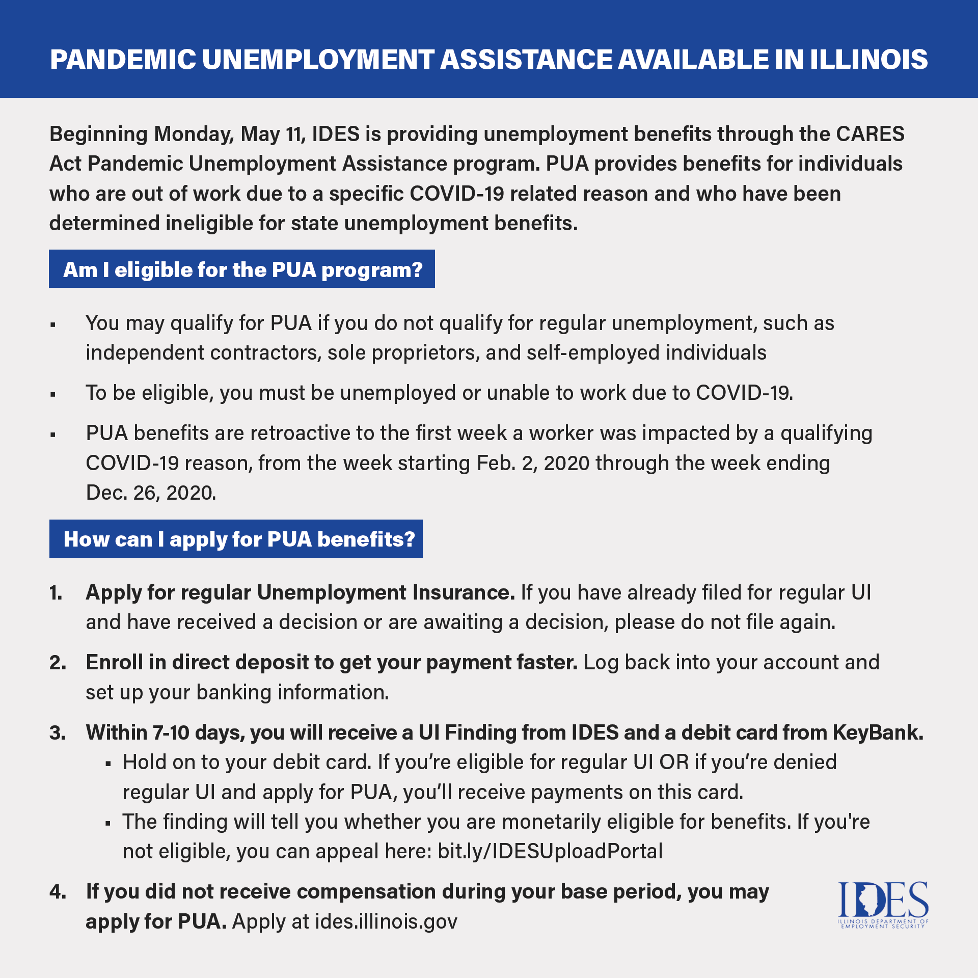 Illinois Pandemic Unemployment Assistance