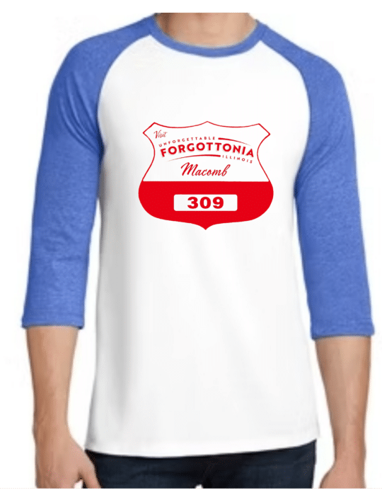 Vintage Forgottonia Shield Baseball Tee - Image 2