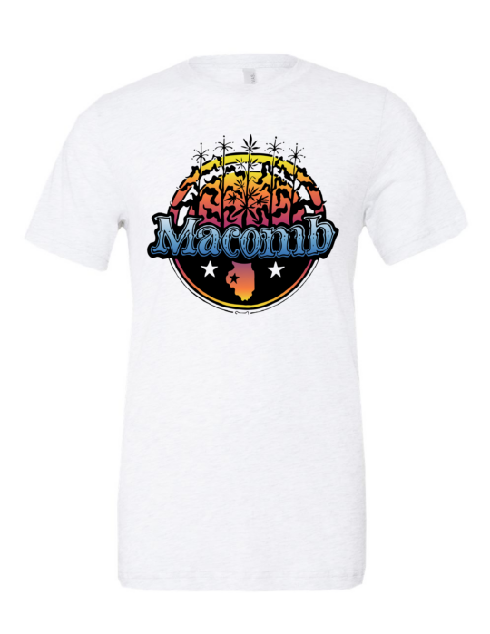 Vintage Classic Macomb Cornfield logo (Color on White)