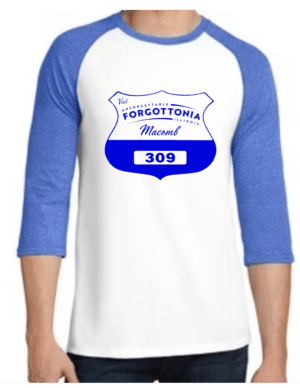Vintage Forgottonia Shield Baseball Tee